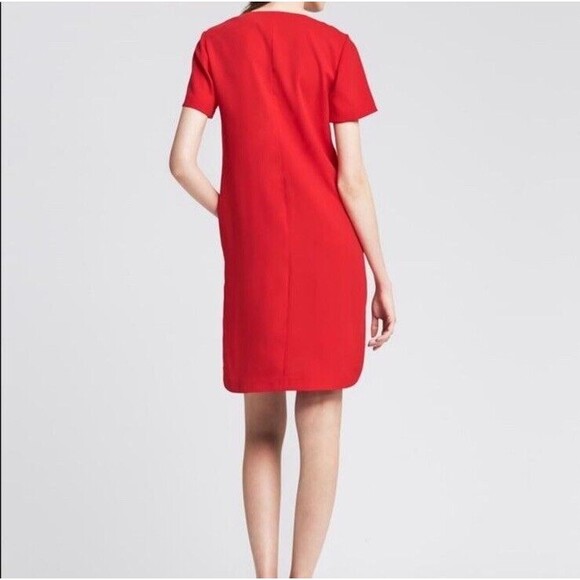 Banana Republic Red Dress high low - Picture 2 of 9